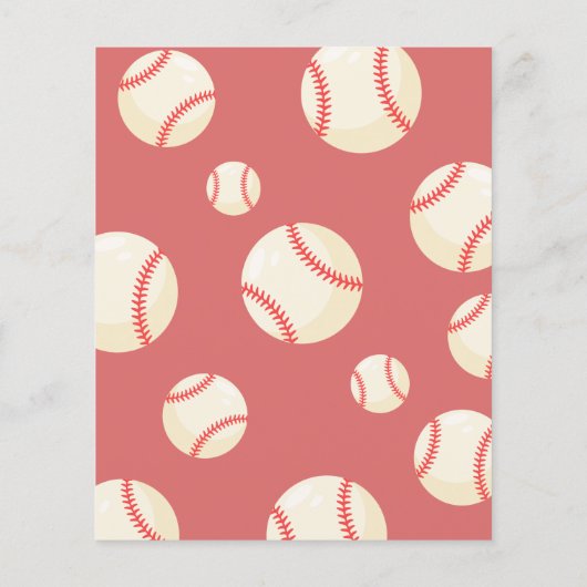 Schattige honkballint budget verjaardagsuitnodigin (Achterkant)