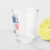 Schattige honkbalmoeder shot glas (Rechts)