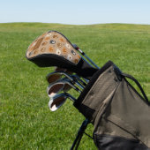 Schattige hoofdpatroon van teddybeer golfheadcover (Insitu)
