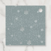 Schattige Hoogland Heilige Koe Winter Baby shower Bedankjes Labels (Achterkant)