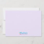 Schattige Hoogland Koe Bloemen Baby shower Kaart (Achterkant)