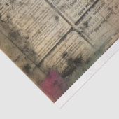 Schattige Hoogland Koe Portret Ephemera Tissuepapier (Detail)