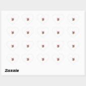 Schattige Hoogland Koe Valentijn Zonnebril Vector Hart Sticker (Vel)