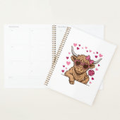 Schattige Hoogland Koe Valentijn Zonnebril Vector  Planner (Display)