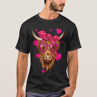 Schattige Hoogland Koe Voor Vrouwen Hoogland Koe V T-shirt