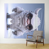 Schattige hoornvormig teken wandkleed (In Situ (horizontaal))