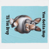 Schattige hopkonijn fleece deken (Voorkant (Horizontaal))