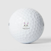 Schattige Hoppy Easter Bunny Golfballen (Voorkant)