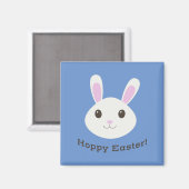 Schattige Hoppy Easter Bunny Magneet (Voorkant / Achterkant)