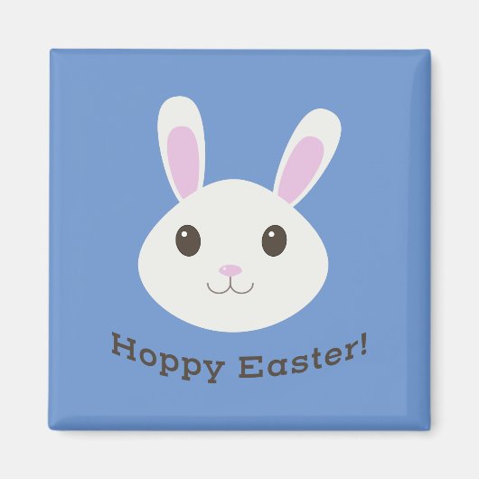 Schattige Hoppy Easter Bunny Magneet (Voorkant)