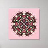 Schattige Horror Roze Demon Monster Canvas Afdruk (Voorkant)