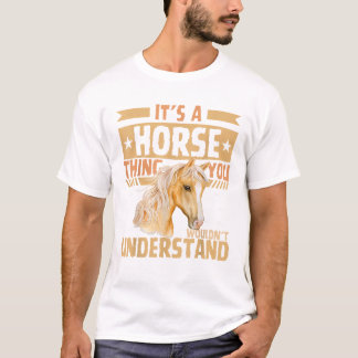 Schattige Horse Girl T Shirt