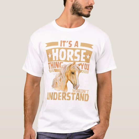Schattige Horse Girl T Shirt (Voorkant)