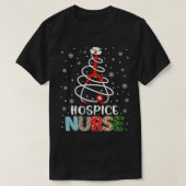 Schattige Hospice Verpleegster Kerstboom Vrolijk K T-shirt (Design voorkant)