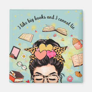 Schattige hou ik van grote boeken magneet