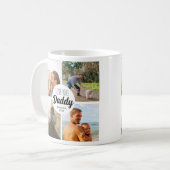 Schattige hou je 'papa' aangepaste fotocollage koffiemok (Voorkant links)