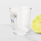 Schattige houtextuur, Starfish Shot Glas (Rechts)