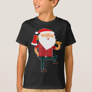 Schattige houthakkerssinterklaas grappige lelijke  t-shirt