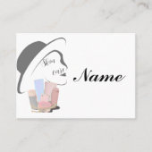 schattige huidverzorging visitekaartje (Voorkant)