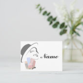 schattige huidverzorging visitekaartje (Staand voorkant)