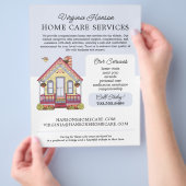 Schattige Huis Caregiver Services Flyer (Hand)