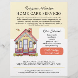 Schattige Huis Caregiver Services Geel Flyer