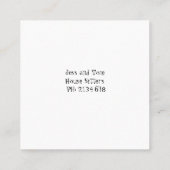 Schattige Huisdier en Huis Zittend Visitekaartje (Achterkant)