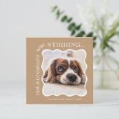 Schattige huisdier foto kerst feestdagenkaart (Staand voorkant)