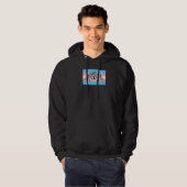 Schattige Huisdier Springende Spin Trans Transgend Hoodie (Voorkant volledig)