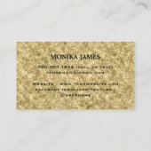 Schattige Huisdier Zittend Hart Hond Paws Logo Gou Visitekaartje (Achterkant)