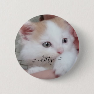 Schattige huisdieren persoonlijkheid foto Knop Ronde Button 5,7 Cm