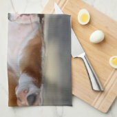Schattige huisdierhond theedoek (Quarter Fold)