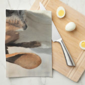 Schattige huisdierhond theedoek (Quarter Fold)