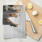 Schattige huisdierhond theedoek (Quarter Fold)