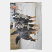 Schattige huisdierhond theedoek (Verticaal)