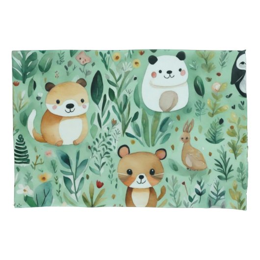 Schattige huisje kern groen veld Magnetisch Lijst Kussensloop (Voorkant)