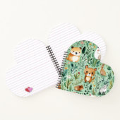 Schattige huisje kern groen veld Magnetisch Lijst Notitieboek (Binnen)