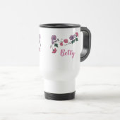 Schattige Hummingbird and Flowers Travel Mug Reisbeker (Voorkant rechts)