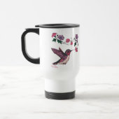 Schattige Hummingbird and Flowers Travel Mug Reisbeker (Links)
