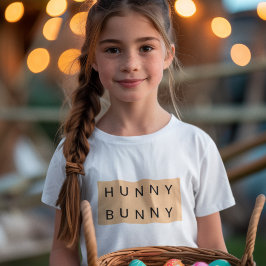Schattige Hunny Bunny Kinder Pasen T-shirt