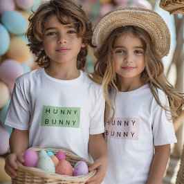 Schattige Hunny Bunny Kinder Pasen T-shirt