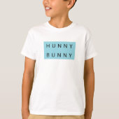 Schattige Hunny Bunny Kinder Pasen T-shirt (Voorkant)