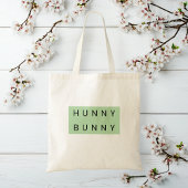 Schattige Hunny Bunny Kinder Pasen Tote Bag