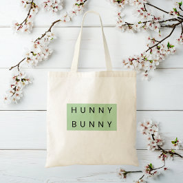 Schattige Hunny Bunny Kinder Pasen Tote Bag