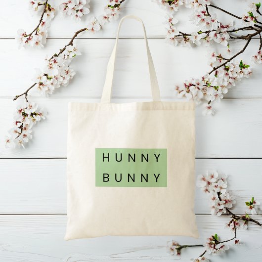 Schattige Hunny Bunny Kinder Pasen Tote Bag