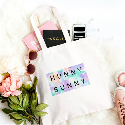 Schattige Hunny Bunny Kinder Pasen Tote Bag