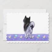 Schattige Husky-Baby shower Kaart (Achterkant)