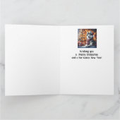 Schattige Husky Dog Pet in Kerstbroeder Kaart (Binnen)