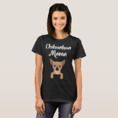 Schattige Husky Mama Dames Hond Moeder T-shirt (Voorkant volledig)