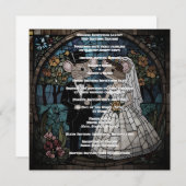 Schattige huwelijkspaar kaart (Voorkant / Achterkant)